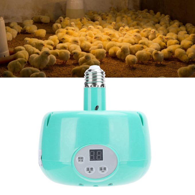 E27 Verwarmingslamp Instelbare Temperatuur Kachel Thermostaat voor Warmtebehoud Apparatuur white