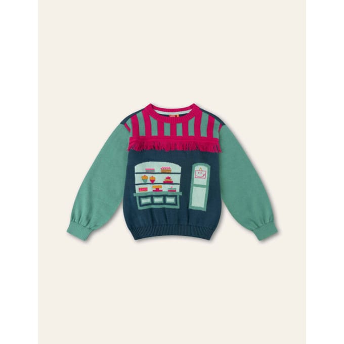 Oilily Keek Trui- maat152/12yr Bristol Blauw