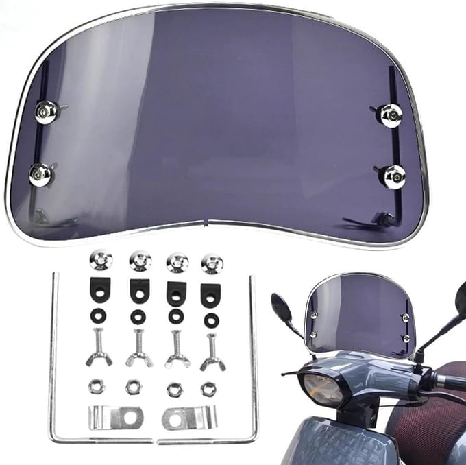 Verstelbare Motor en Scooter Windscherm Transparant - Optimale Windbescherming
