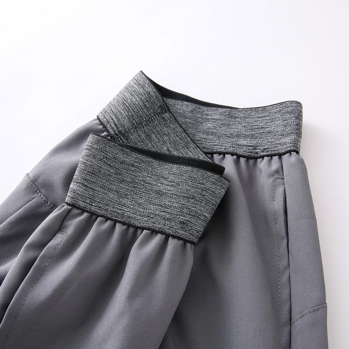 Short de Sport pour hommes, taille élastique, poche, boucle de serviette, course à pied, basket-ball, Gym, athlétique, coupe ample 3XL gris