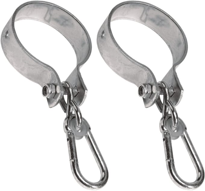 SwingKing Schommelhaken Rond Ø10cm Staal Zilver - Set van twee