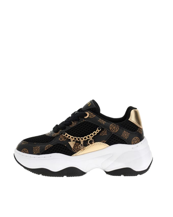 Guess Harpaa dames sneaker - Zwart multi - Maat 37
