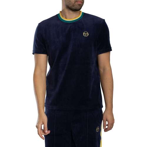 SERGIO TACCHINI MONTE VELOUR T-SHIRT MARITIME BLUE