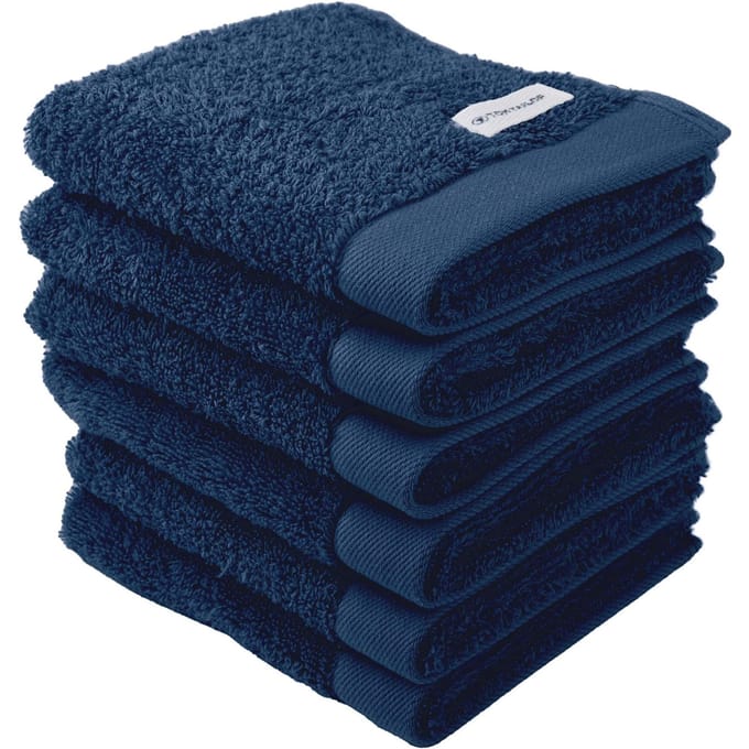 Tom Tailor Gastendoekje Color Bath Guest Towel Een maat, 30x50 Set van 6