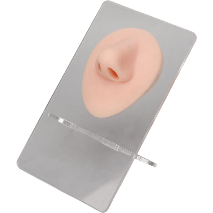 Siliconen Neusmodel 3D Gesimuleerd Neusmodel met Acryl Standaard voor Piercing Oefening Sieraden