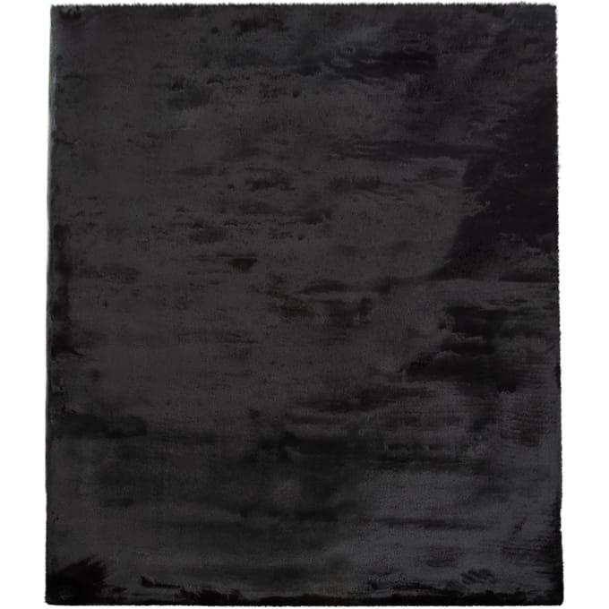Vachtkleed Fluffy zwart 60x90 cm