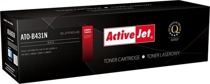 ActiveJet ATO-B431N toner voor OKI-printer; OKI 44574902 Vervanging; Opperste; 10000 pagina's; zwart.