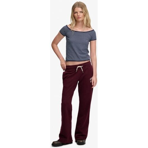 Flared joggingbroek met geborduurd logo voor dames Superdry Athletic