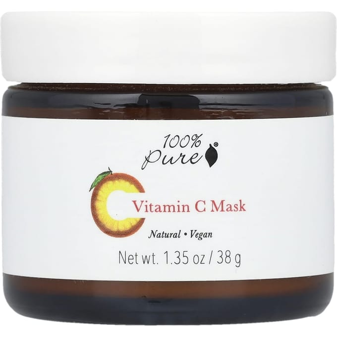 100% Puur, Vitamine C Masker, 38G(1.35oz) black