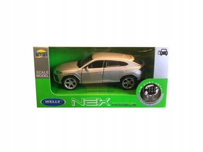 Welly Lamborghini Urus Metalen modelauto 1:34 Zilver