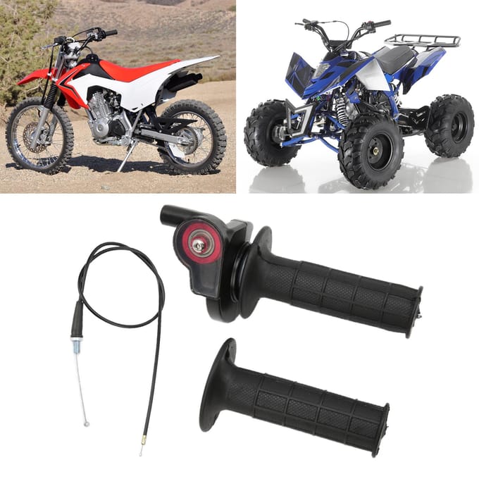 Poignées d'accélérateur rotatives de 78 pouces avec câble de remplacement pour CRF KLX TTR 110 125 150 200 250 CC Dirt Pit black