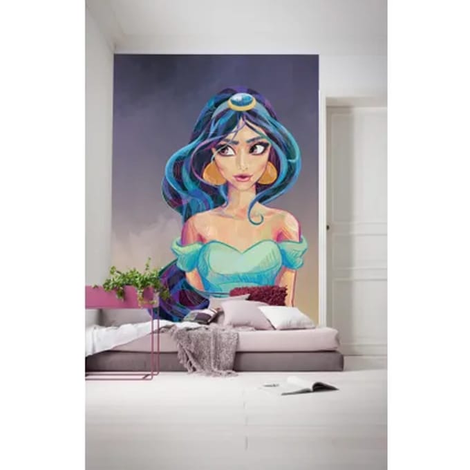 Fotobehang Fascinating Jasmine - Meerkleurig - 2,80m X 200cm