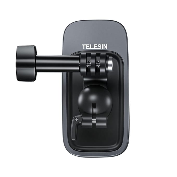 TELESIN Rugzakriemklem Magnetische draaibare clip voor camera 360 graden draaibare verstelbare riembevestiging Snel zwart