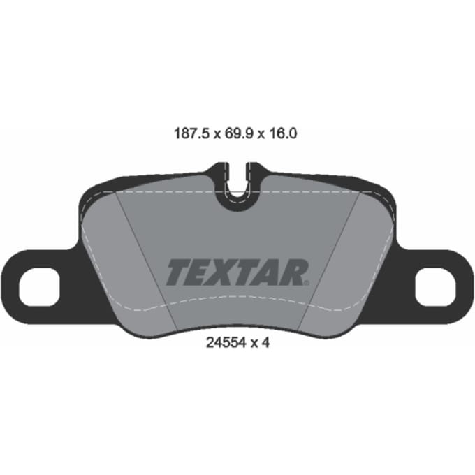 Remblokset TEXTAR 2455402, achter