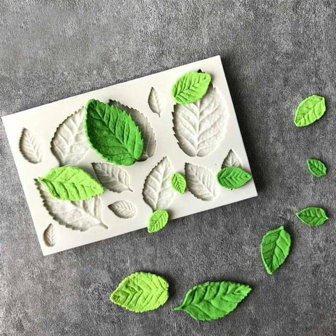 Dailygoods- Cake Bakvorm 3D Bladeren - Siliconen Mal - Voedselkwaliteit - Multifunctioneel - Hoge Temperatuurbestendigheid - Herbruikbaar