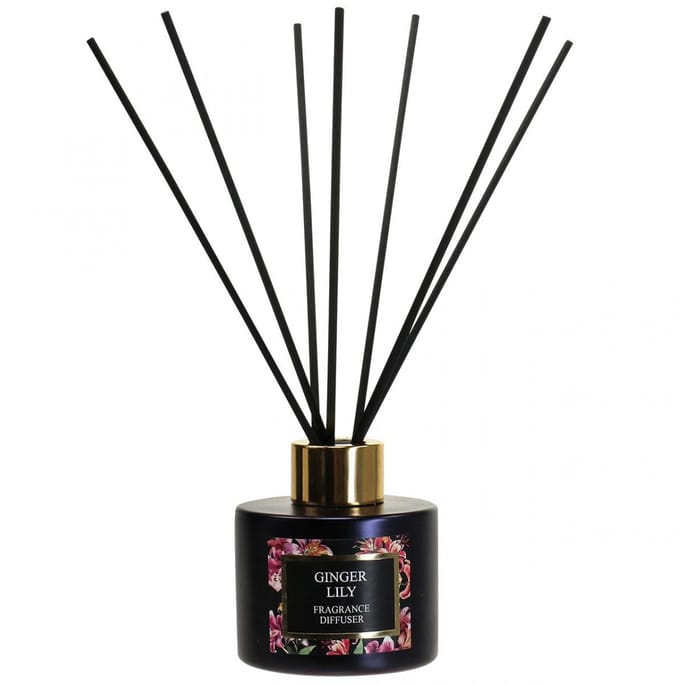 Kamergeurverspreider geurstokjes Ginger Lily 75ml