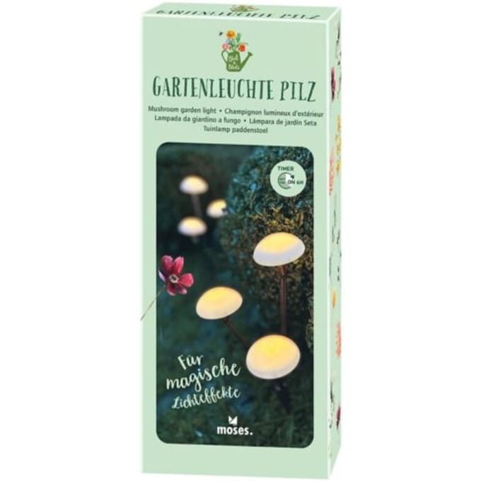 Tuinlamp paddenstoel met 3 lampen