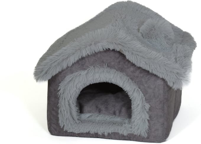 NapZZZ Honden huis M 60 cm Eco Grijs