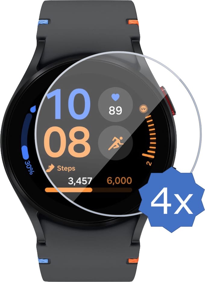 4x Screenprotector geschikt voor Samsung Galaxy Watch FE 40mm - Folie Screen Protector