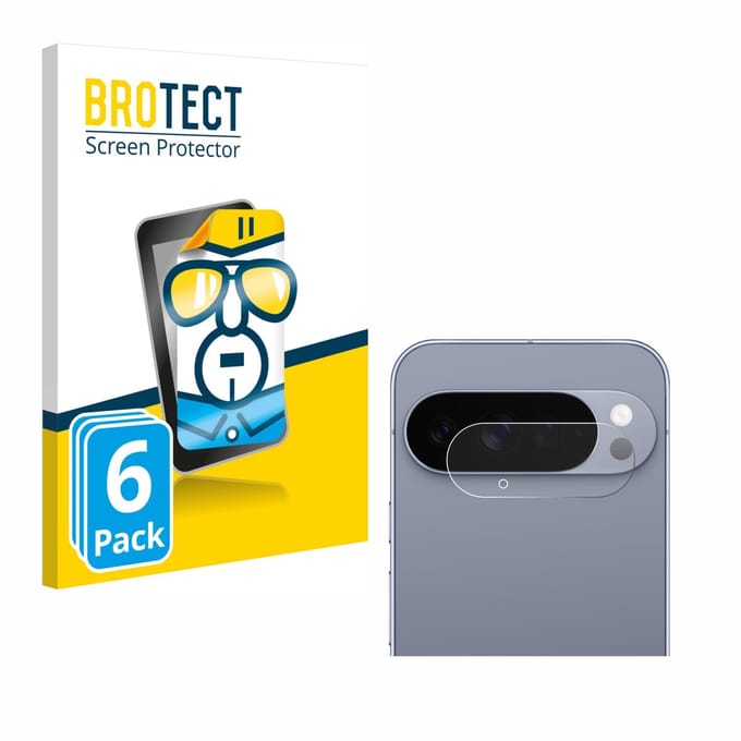 BROTECT - Screenprotector voor Google Pixel 10 Pro XL (ALLEEN Camera Lens) - Folie Beschermfolie transparant 6 Stuks
