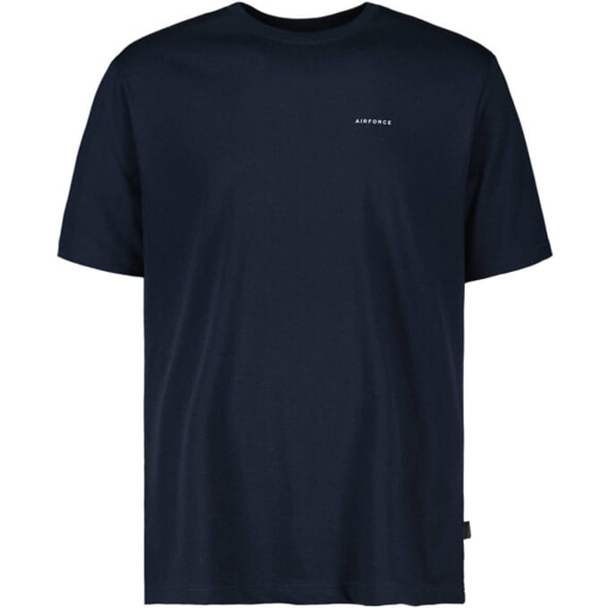 Basic T-shirt Heren Dark Navy Blue/White M