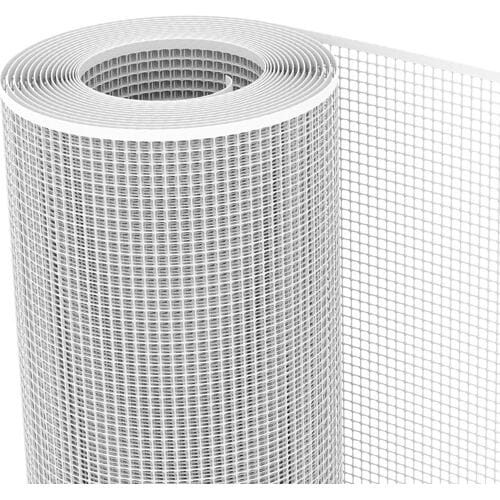 TENAX Quadra Plastic Mesh Balkonhek Bescherming - Wit, 1 x 50 m