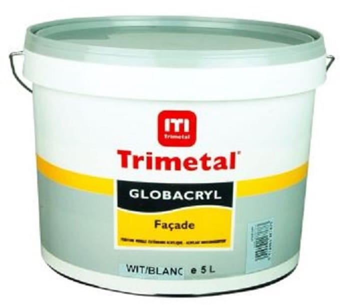 Trimetal Globacryl Façade - 5 l - 11 m²/l - Wit - Afwerkingslaag