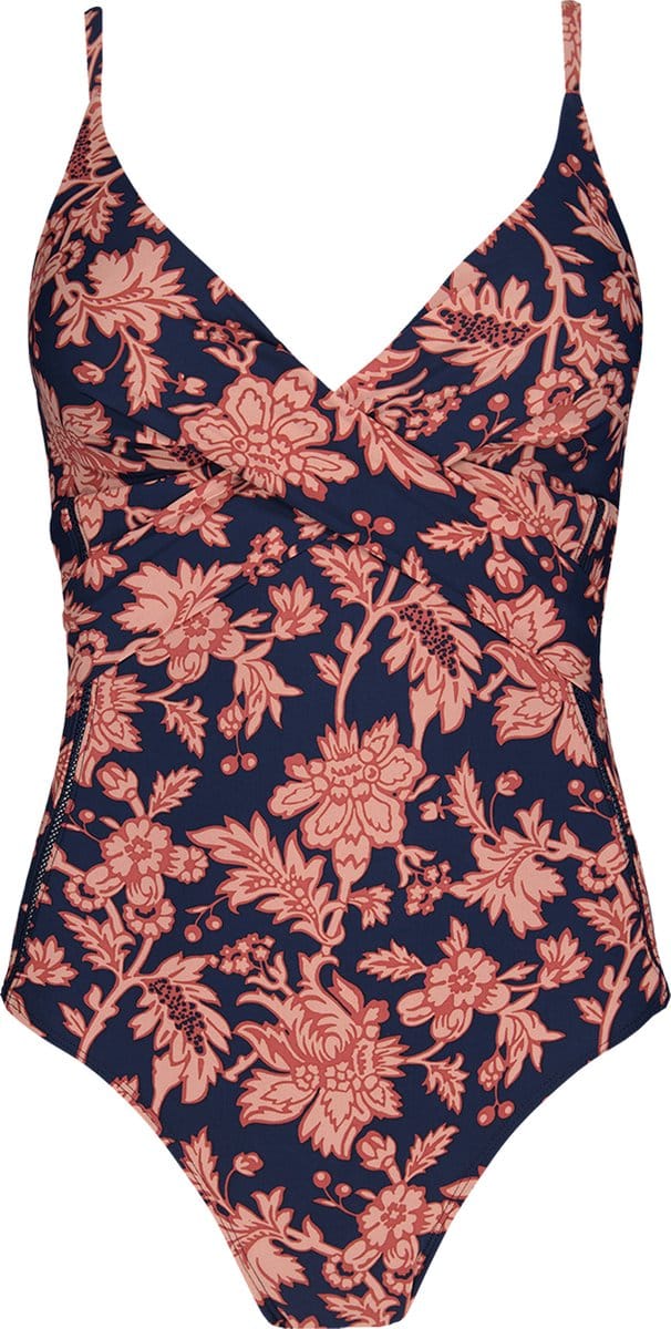 Barts Lasa Shaping One Piece Vrouwen Badpak - maat 42 - Blauw
