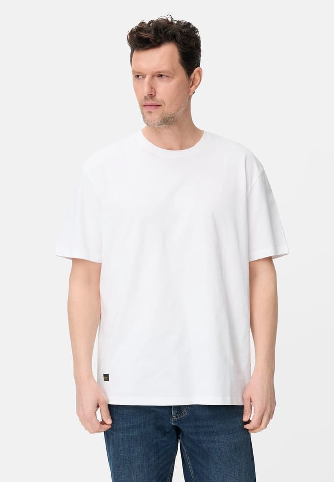 camel active T-Shirt in relaxed Fit - Maat - Witmenswear-L