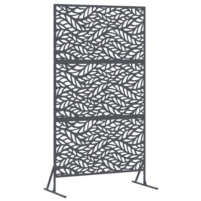 vidaXL - Privacyscherm - 100 - x - 50 - x - 180 - cm - Staal - Antraciet