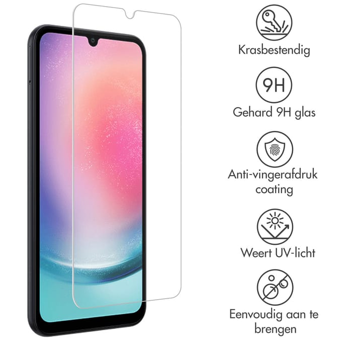 Accezz Screen Protector - Geschikt voor Samsung Galaxy A25 (5G) - Gehard Glas Screenprotector