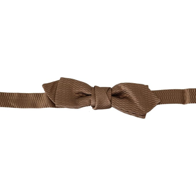 Dolce & Gabbana Mannen bruin goud verstelbare hals Papillon Strik