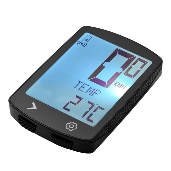 Draadloze Fietscomputer met Cadans USB Oplaadbaar Multifunctioneel Hoog Helder Display IPX6 Fiets 5 Language gray