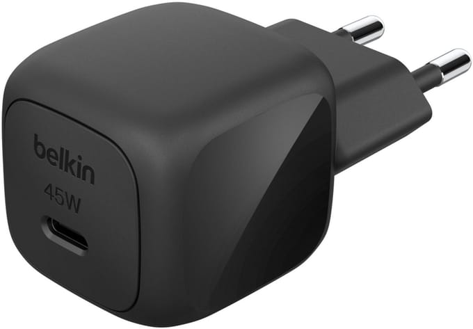 Belkin BoostCharge power adapter - compact - 24 pin USB-C - 45 Watt