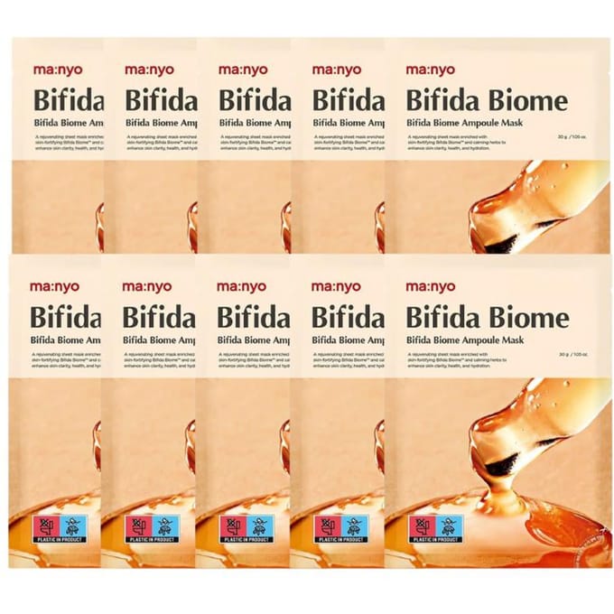 Manyo Bifida Biome Ampoule Mask 10 stuks AUTHENTIEKE WINKEL white