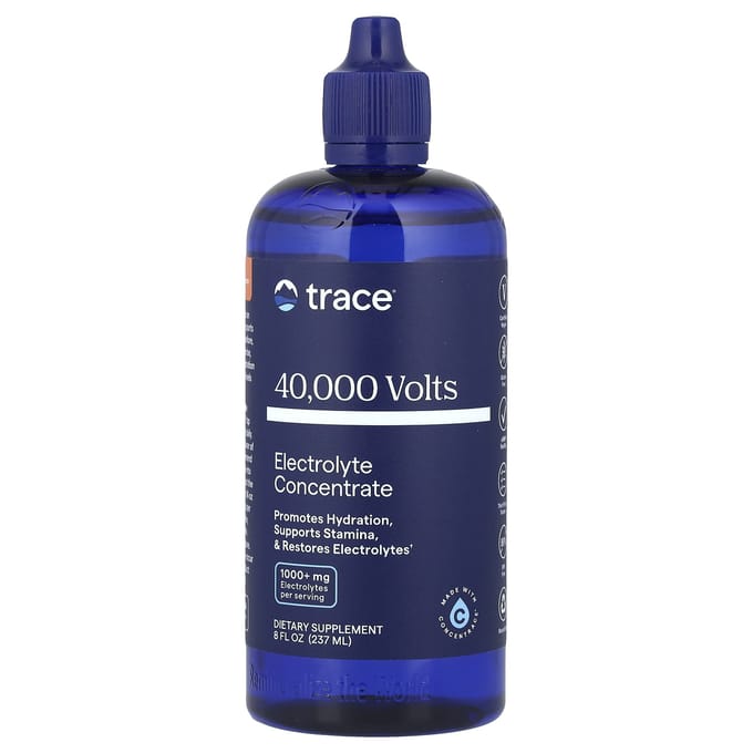 Trace, 40 000 V, concentré d'électrolyte, 8 fl oz (237ml)