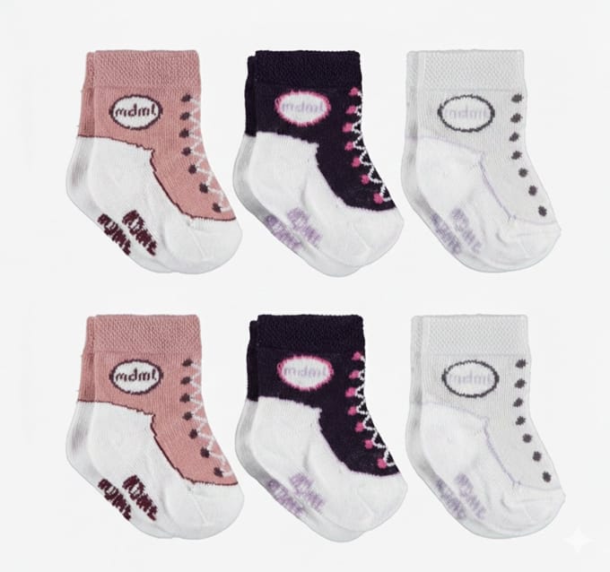Set van 6 paar babysokken jongens/meisjes - Baby sokjes