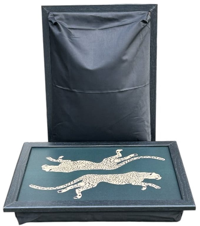 XL Laptray - Laptoptafel - Schootkussen - Extra Groot - Cheetah - 50x37x8 cm