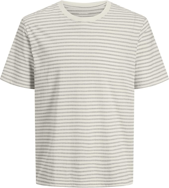 Jack&jone Jormontauk Tripe Tee Crew Neck Antique White | Wit | Maat: S