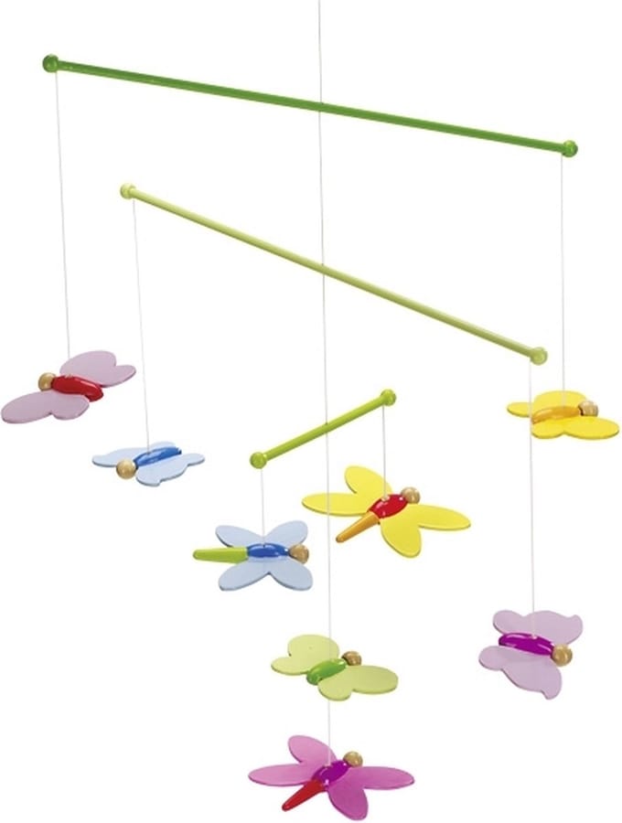 GOKI Mobiel - Vlinders - 42X33Cm - Hout