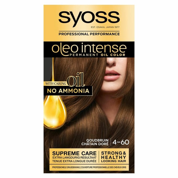 Syoss Oleo Intense - Haarverf - 4-60 - Goudbruin - 115ml x 48