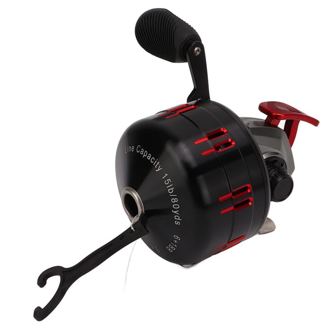 Vismolen Aluminiumlegering Metaal Rood 3.6:1 Versnellingsverhouding Spinning Baitcasting Spoel Vissen black