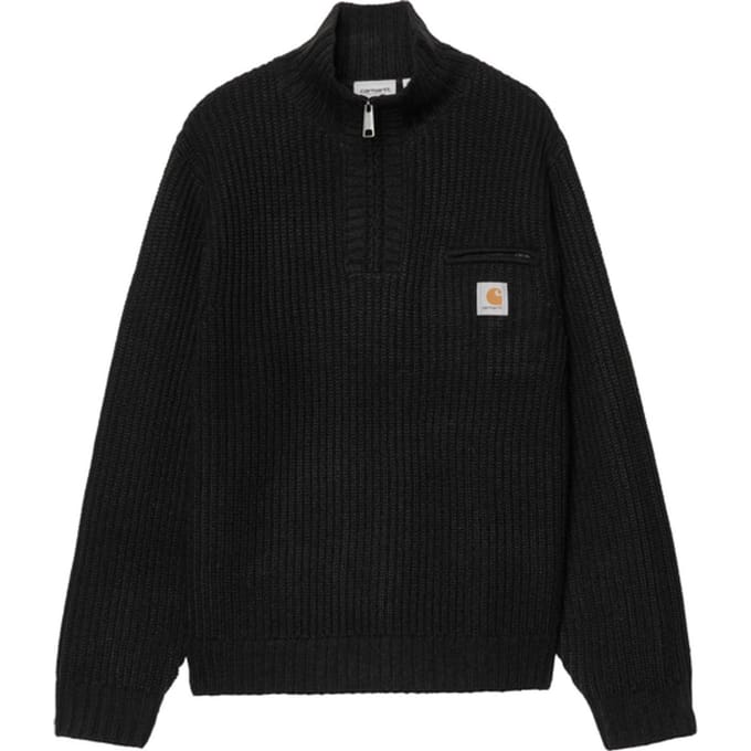 Carhartt Wip Detroit Half Zip Sweatshirt Zwart