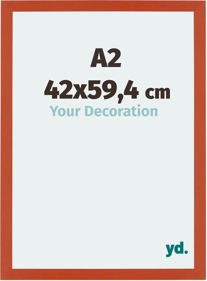 Your Decoration - Fotolijst A2 42x59,4 cm - MDF - Oranje - Mura