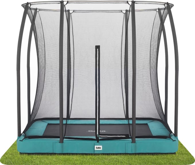 Salta Comfort Edition Ground - inground trampoline met veiligheidsnet - 214 x 153 cm - Groen
