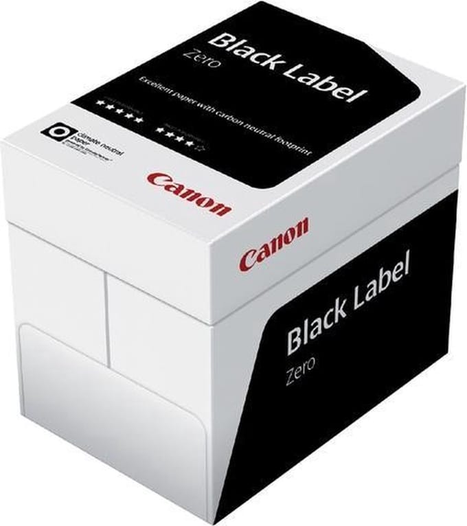 Kopieerpapier Canon Black Label Zero - A4 - 75gr - wit - Doos 5x500vel
