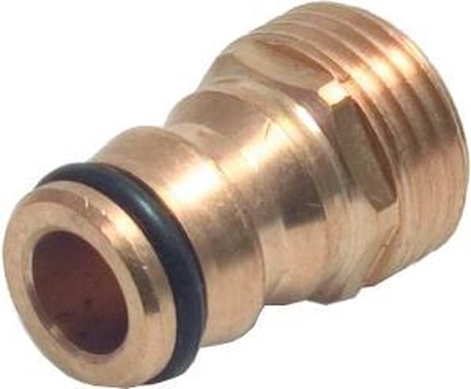 Messing insteeknippel 3/4