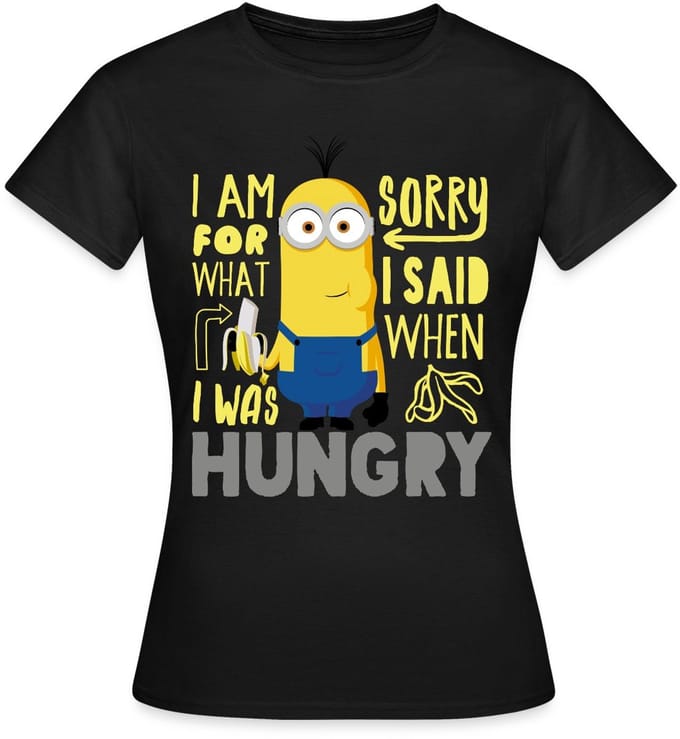 Minions Kevin Honger Banaan T-Shirt Dames