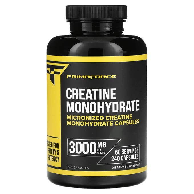 Primaforce, creatine monohydraat, 3.000 mg, 240 capsules (750 mg per capsule)