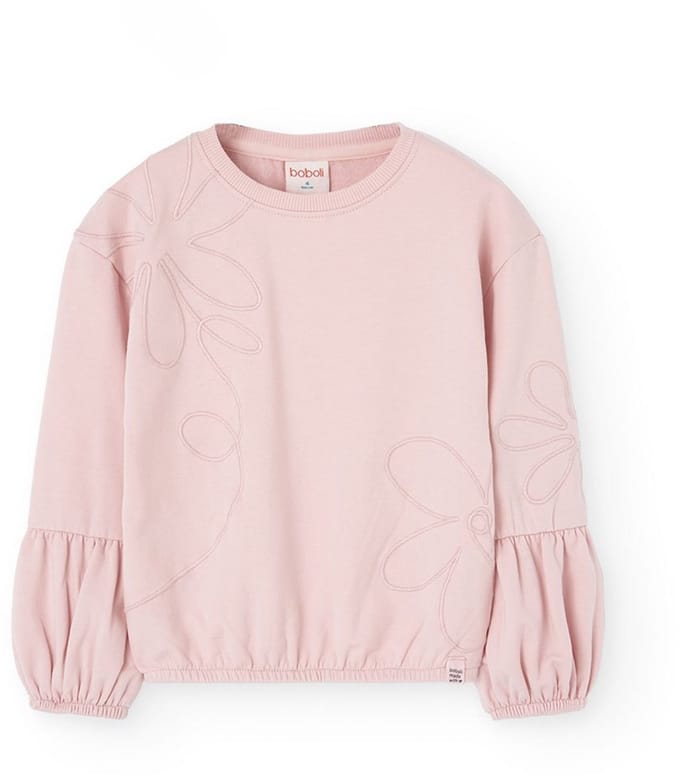 Boboli Fleece Sweatshirt Roze 6 Years Meisje